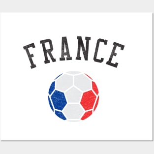 France Soccer Team Heritage Flag Posters and Art